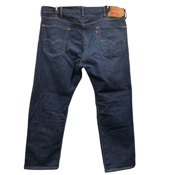 LEVI’S Men’s 501 Dark Wash Button-Fly Jeans, W40 L30 - Picture 5 of 12